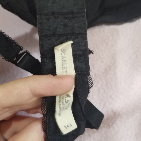 Aerie Black Sequin Scarlet Bra 34A - Picture 5 of 5